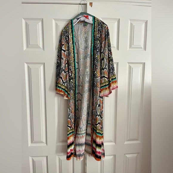 Anthropologie Bl-nk snake print Anette Kimono one size - Picture 5 of 5